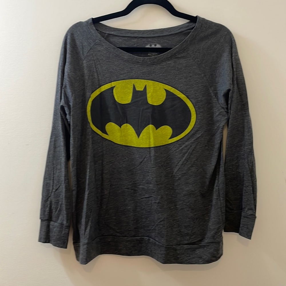 Batman Long Sleeve Shirt, Size Large